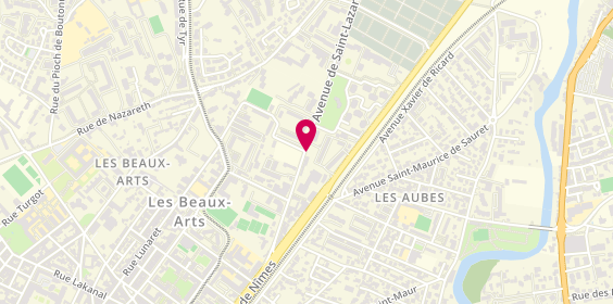 Plan de CHAMBONNIERE Anna, 40 Bis Avenue Saint Lazare, 34000 Montpellier