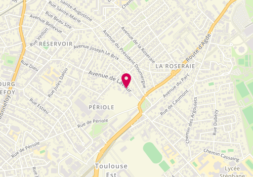 Plan de NOUGAILHON Mélissa, 158 Bis Avenue de Lavaur, 31500 Toulouse