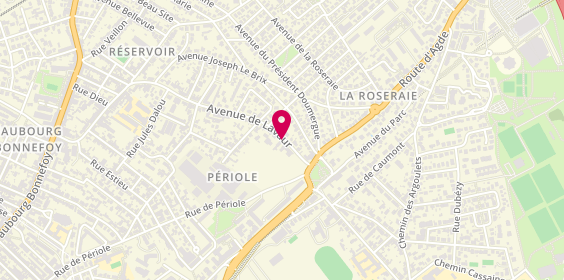 Plan de JEAN-GRIMAL Aurélie, 158 Bis Avenue de Lavaur, 31500 Toulouse