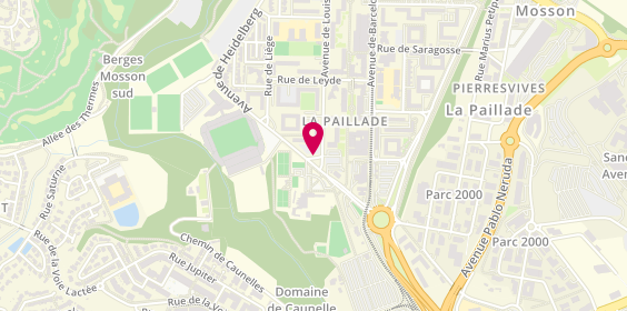 Plan de PARISIEN Gaëlle, 318 Avenue d'Heidelberg, 34080 Montpellier