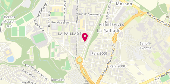 Plan de LOUSTOURET Julie, 138 Square de Cos, 34080 Montpellier