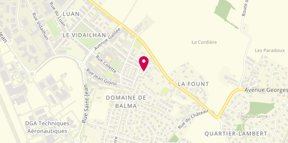 Plan de LECARME Daphné, 8 Rue Robert Desnos, 31130 Balma