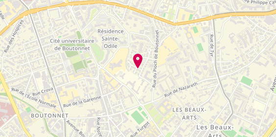 Plan de DELAPERRIERE MEYRUEY Agnès, 3 Rue du Sagittaire, 34090 Montpellier
