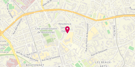 Plan de CHEVRIER Emmanuel, 519 Rue Pre Aux Clercs, 34000 Montpellier