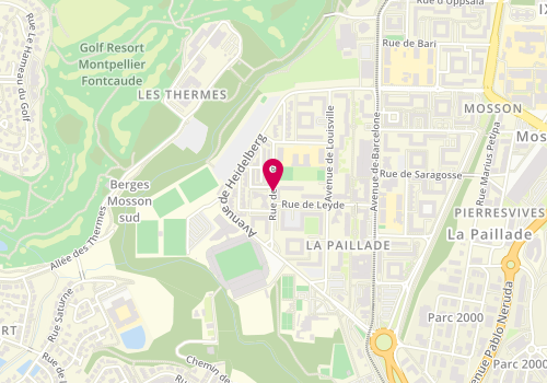 Plan de NOGARET Christine, 184 Rue de Liege, 34080 Montpellier