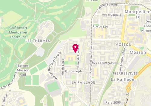 Plan de RAHOU Ahmed, 14 Rue Charles Bonaparte, 34080 Montpellier