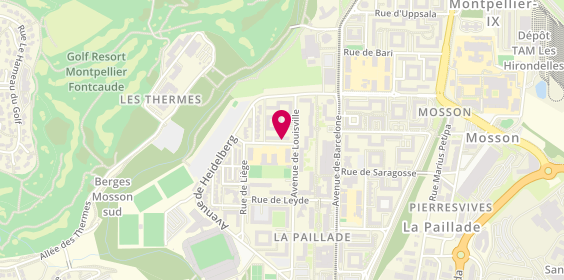 Plan de LAFIOSCA Angélique, 34 Rue Charles Bonaparte, 34080 Montpellier