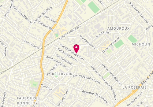 Plan de RIOJA Aurélie, 41 Rue Sainte Augustine, 31500 Toulouse