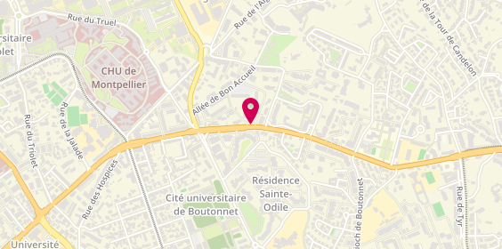 Plan de PAOLUCCI Carine, 201 Avenue de la Justice de Castelnau, 34090 Montpellier