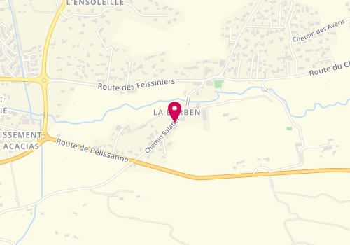 Plan de EBOUNDA Frédérique, 275 Chemin du Salatier, 13330 La Barben