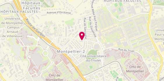 Plan de BONNEFE Brigitte, 1209 Rue du Professeur Anglada, 34090 Montpellier