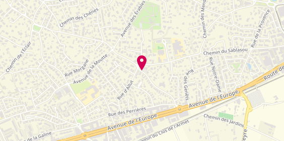 Plan de COMBAS Marie Christine, 57 Avenue des Centurions, 34170 Castelnau-le-Lez