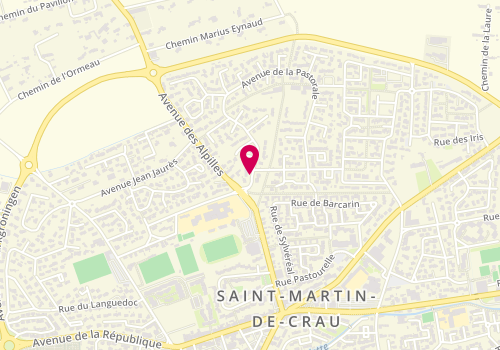Plan de BATTESTINI Sabine, 3 Avenue de la Pastorale, 13310 Saint-Martin-de-Crau