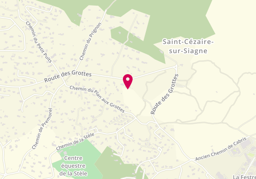 Plan de DEVILLERS Nathalie, 1136 Route des Grottes, 06530 Saint-Cézaire-sur-Siagne