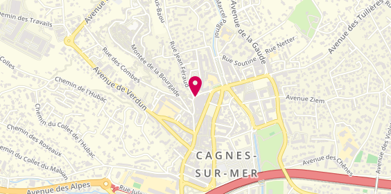 Plan de CHABANIS Gabrielle, 13 Rue du Chevalier Martin, 06800 Cagnes-sur-Mer