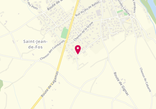 Plan de VIGNANI-DELBRAYERE Patricia, 322 Chemin Four des Oules, 34150 Saint-Jean-de-Fos