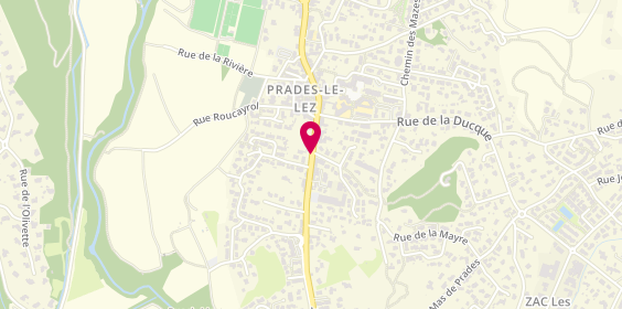 Plan de ALBERGHI Gilles, 110 Route de Montpellier, 34730 Prades-le-Lez