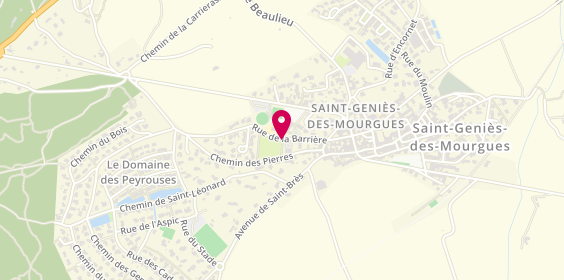 Plan de ALVES Delphine, 358 Rue de la Barriere, 34160 Saint-Geniès-des-Mourgues