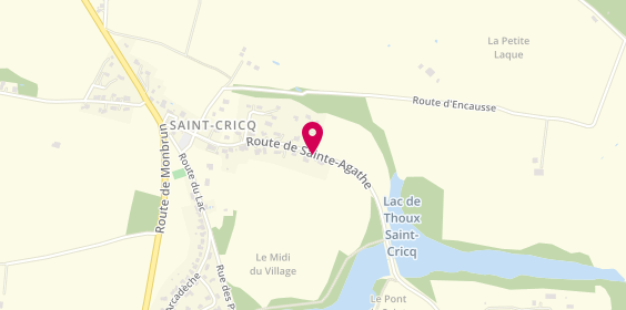Plan de CLAUZET Marion, 20 Route de Sainte Agathe, 32430 Saint-Cricq