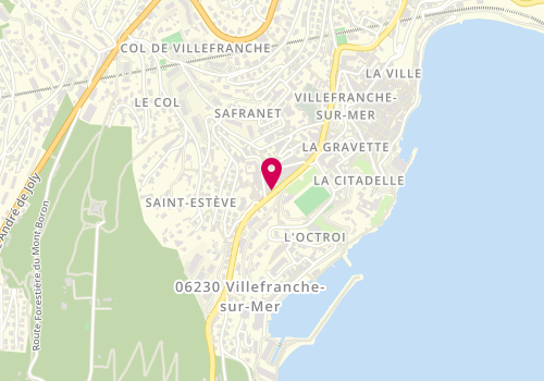 Plan de MARTIN-d'ESCRIENNE Sabine, 16 Avenue Marechal Foch, 06230 Villefranche-sur-Mer