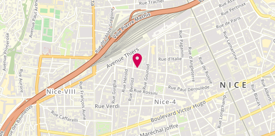 Plan de BLONDEEL Coralie, 38 Avenue Georges Clemenceau, 06000 Nice