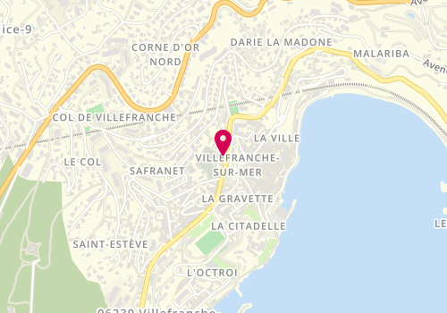 Plan de LAURET LE COZ Clara, 11 Avenue Albert 1er, 06230 Villefranche-sur-Mer