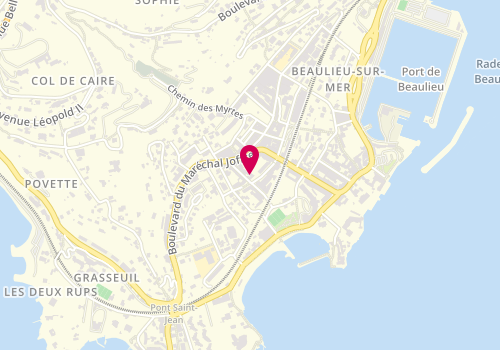 Plan de MEULEMANS Caroline, 12 Rue Gauthier Vignal, 06310 Beaulieu-sur-Mer