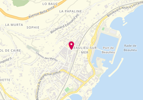 Plan de CALENDINI Isabelle, 11 Boulevard Eugene Gauthier, 06310 Beaulieu-sur-Mer