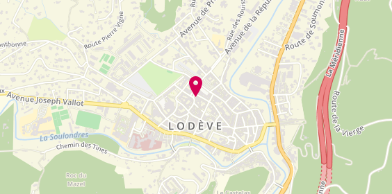 Plan de LEFEUVRE Aurélie, 9 Place Alsace Lorraine, 34700 Lodève