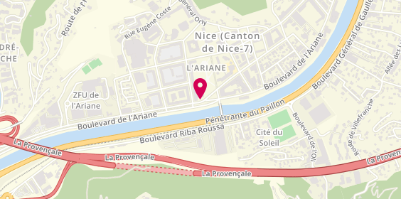 Plan de CHEVALLIER Alain, 181 Bis Boulevard de l'Ariane, 06300 Nice