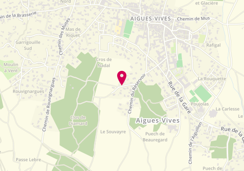 Plan de LANON Odette, 93 Chemin de Cabane, 30670 Aigues-Vives