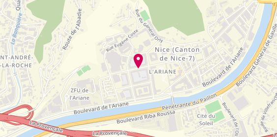 Plan de CRUVELLIER Sabine, 22 Rue Anatole de Monzie, 06300 Nice