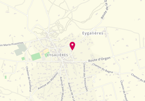 Plan de ELLENA Stéphanie, Avenue du General de Gaulle, 13810 Eygalières