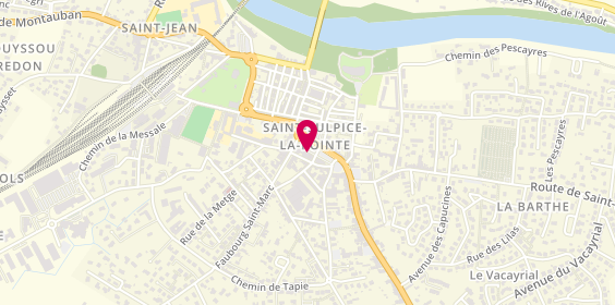 Plan de VILLENEUVE Isabelle, 12 Place Jean Jaurès, 81370 Saint-Sulpice-la-Pointe