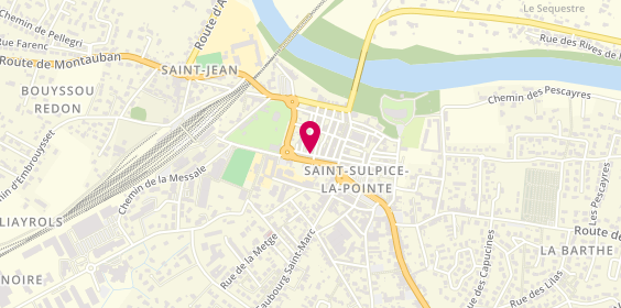 Plan de BAGATIN-COLS Sylvie, 68 Rue Edmond Cabie, 81370 Saint-Sulpice-la-Pointe