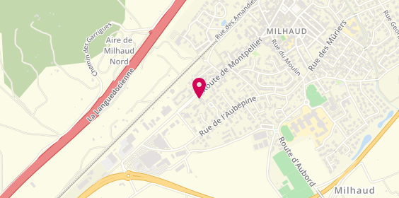 Plan de LOPÉZ Nelly, 75 Bis Route de Montpellier, 30540 Milhaud