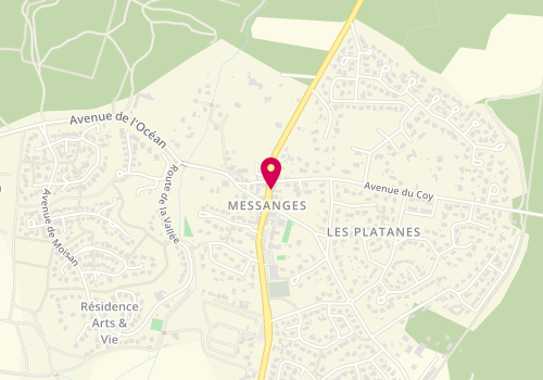 Plan de DELOTTER Nathalie, 4 Route de la Côte d'Argent, 40660 Messanges