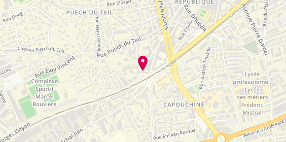 Plan de BERTOLO Adrien, 7 Rue Arnavieille, 30900 Nîmes