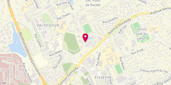 Plan de COURT Magali, 285 Rue Gilles Roberval parc Kennedy, 30900 Nîmes