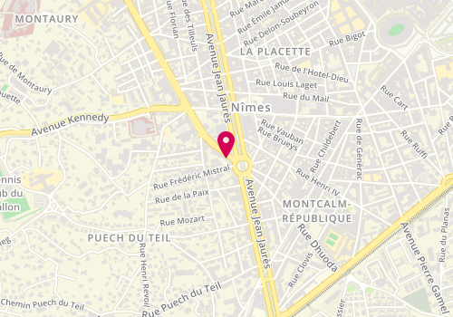 Plan de ETIENNE-GIRARDET Nathalie, 24 Rue de Verdun, 30900 Nîmes