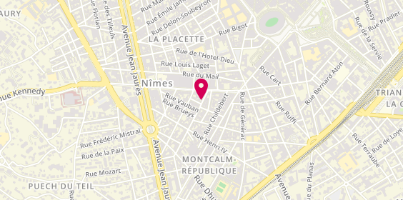 Plan de VENON MONGEARD Nadia, 6 Rue de l'Aqueduc, 30900 Nîmes