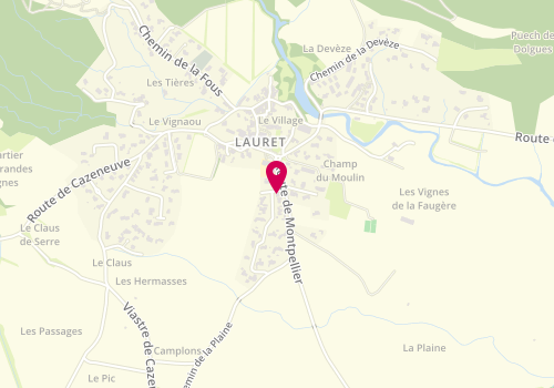 Plan de SANCHEZ Cécile, 6 Lotissement la Longarède, 34270 Lauret