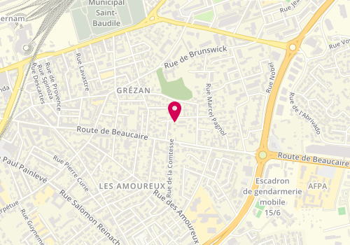 Plan de BENABOU Touria, 14 Rue Aime Jacquerod, 30000 Nîmes