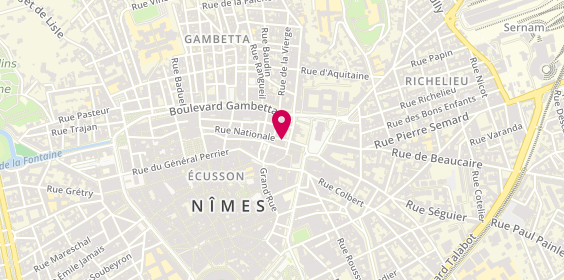 Plan de BOULET Anne, 1 Bis Rue Nationale, 30000 Nîmes