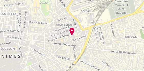Plan de THIEL Randolph, 70 Bis Rue Notre Dame, 30000 Nîmes