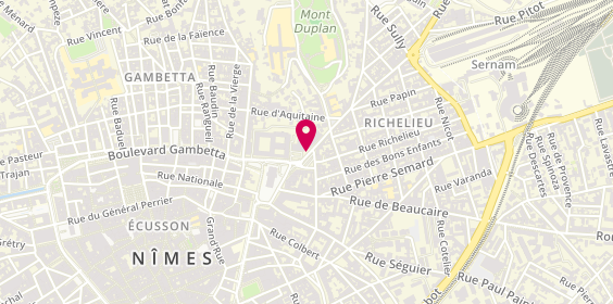 Plan de GARNIER Hélène, 1 Rue Vincent Faita, 30000 Nîmes
