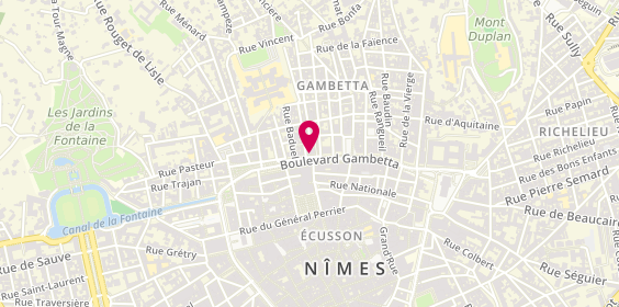 Plan de CALLEJON Marine, 13 Boulevard Gambetta, 30000 Nîmes