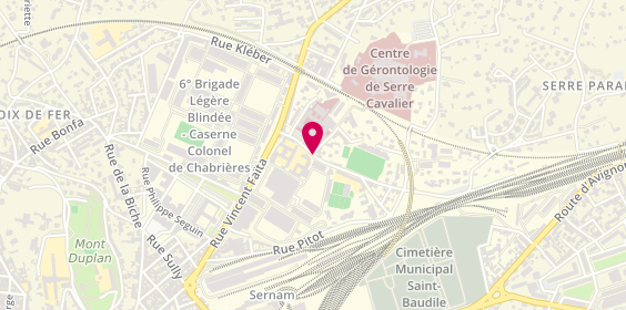 Plan de BERNARD Sandrine, 7 Rue Jean Bouin, 30000 Nîmes