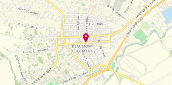 Plan de CAPMARTIN Fabienne, 3 Rue de la République, 82500 Beaumont-de-Lomagne