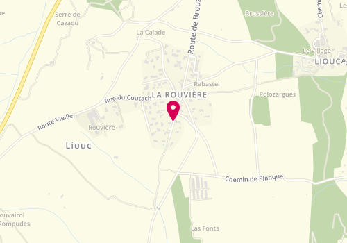 Plan de COUILLARD Vincent, 124 Chemin d'Aiguebelle, 30260 Liouc